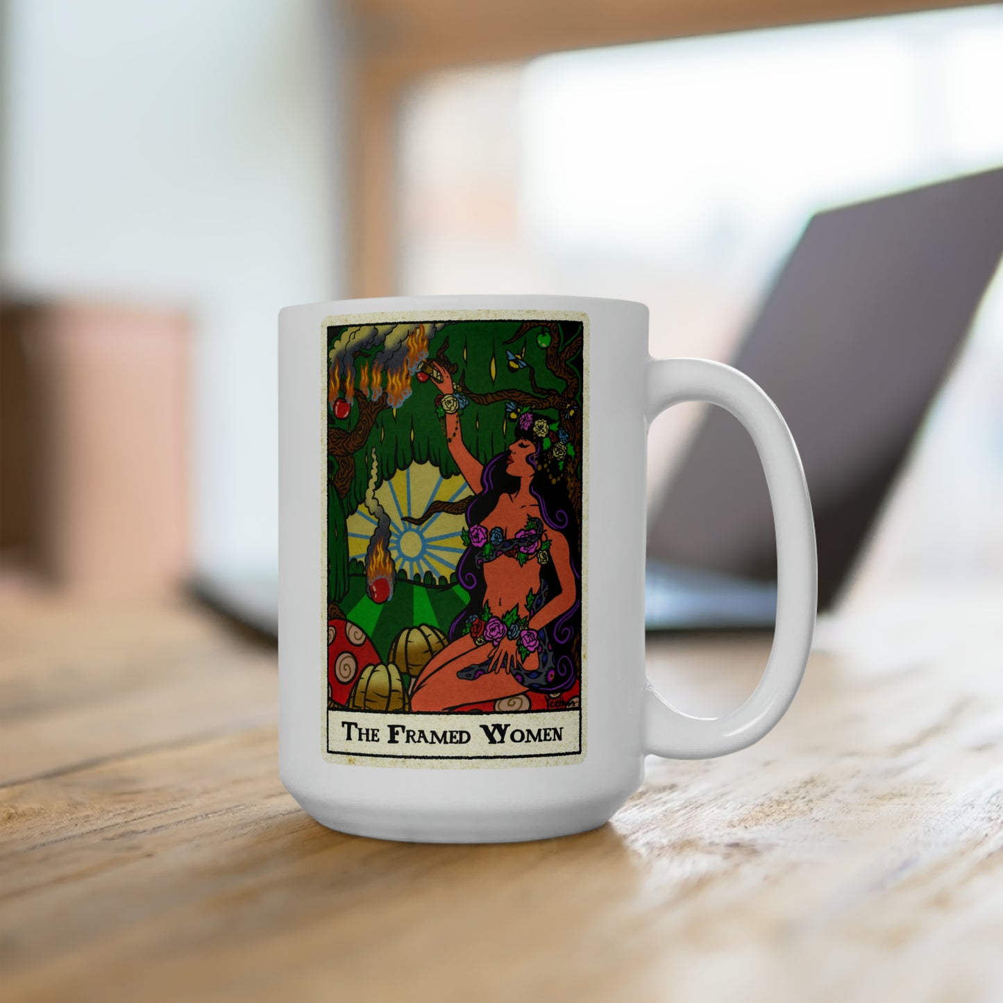 The Framed Woman White Mug 15oz