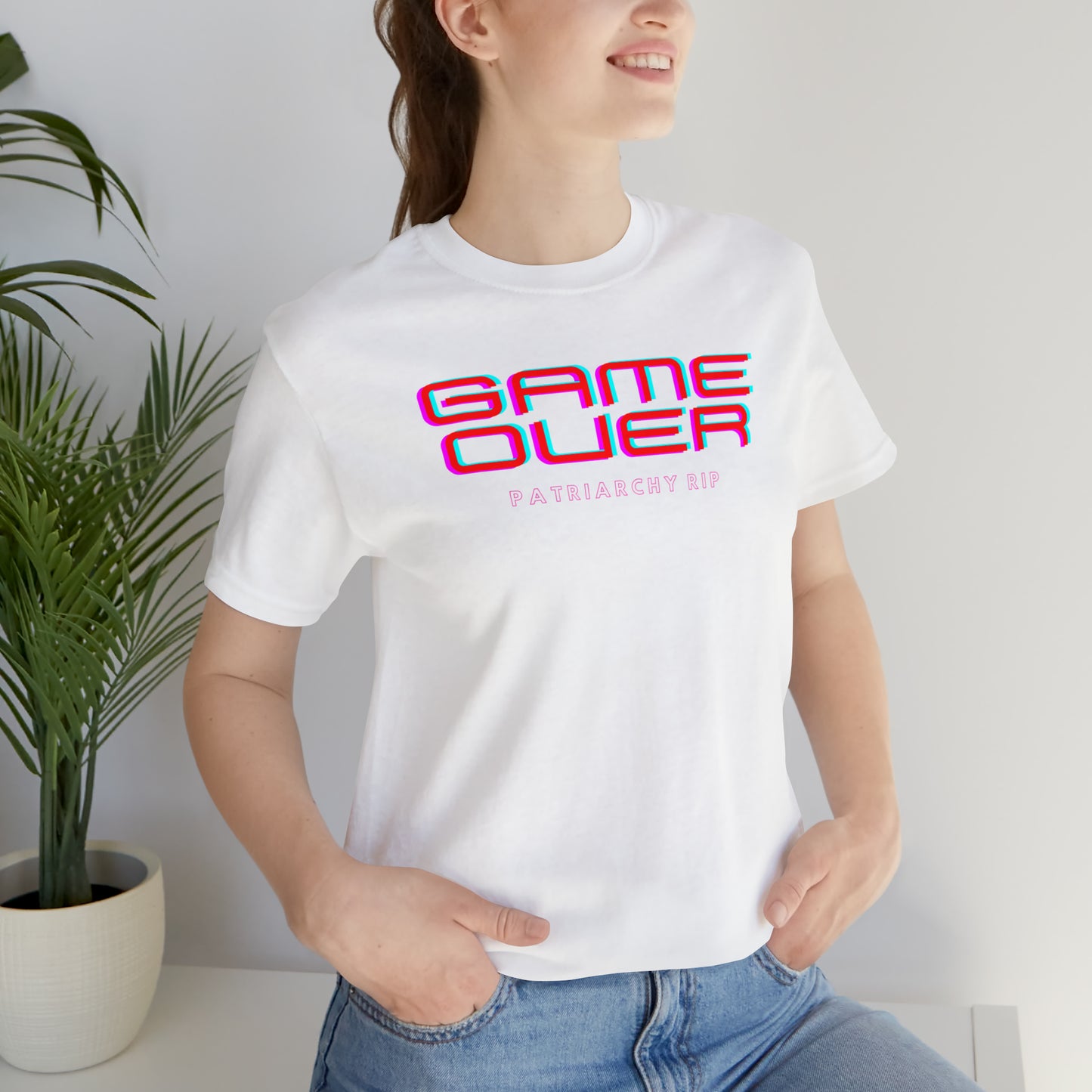 Game Over Patriarchy RIP Unisex T-Shirt (S-3XL)