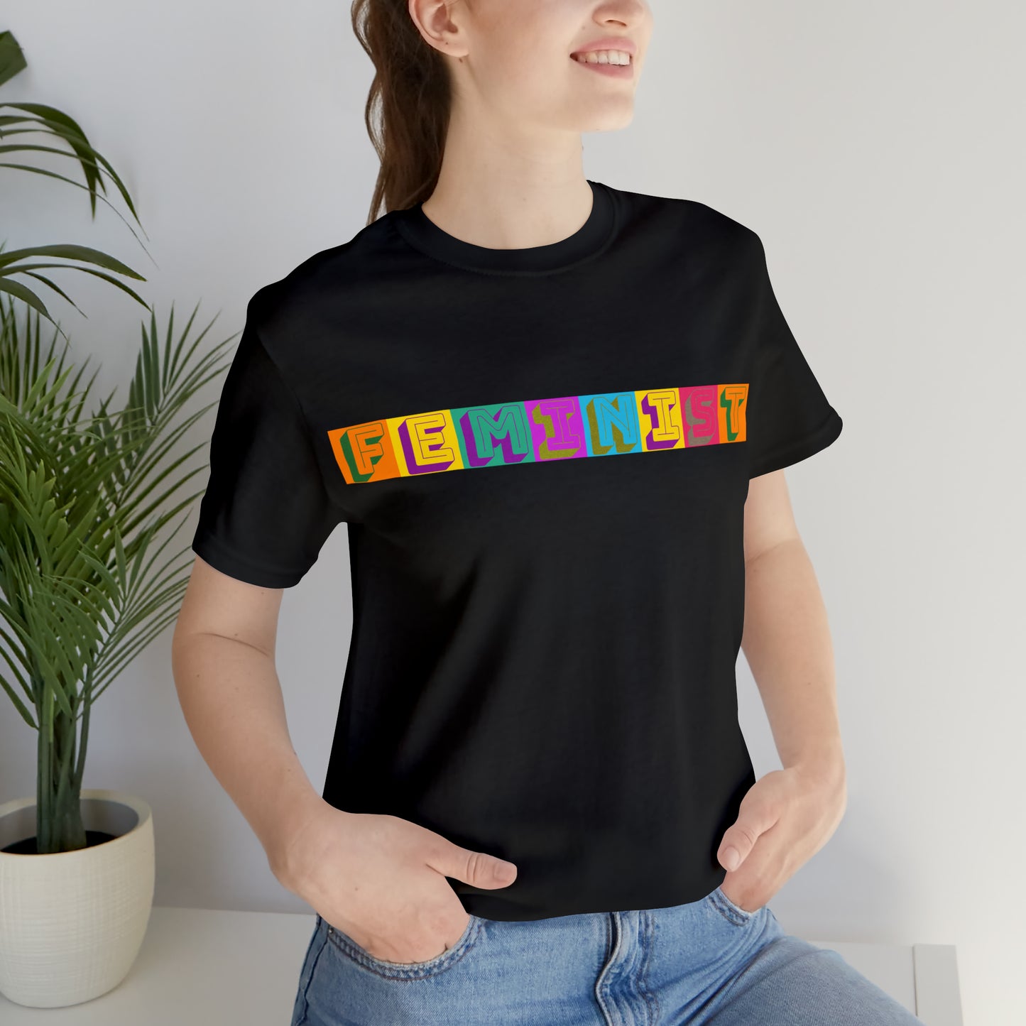 Retro Feminist Unisex Crew Neck T-Shirt  (S-3XL)