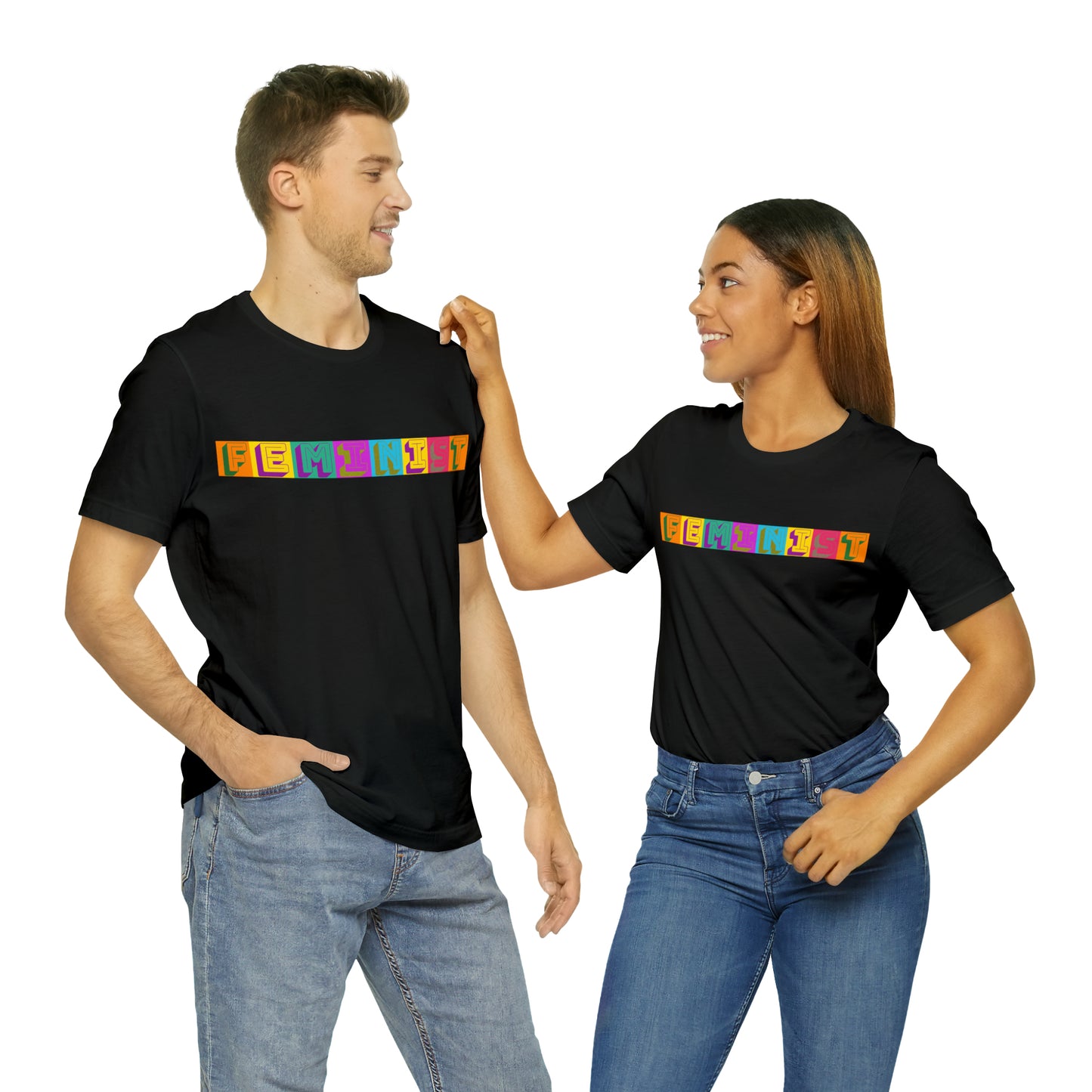 Retro Feminist Unisex Crew Neck T-Shirt  (S-3XL)