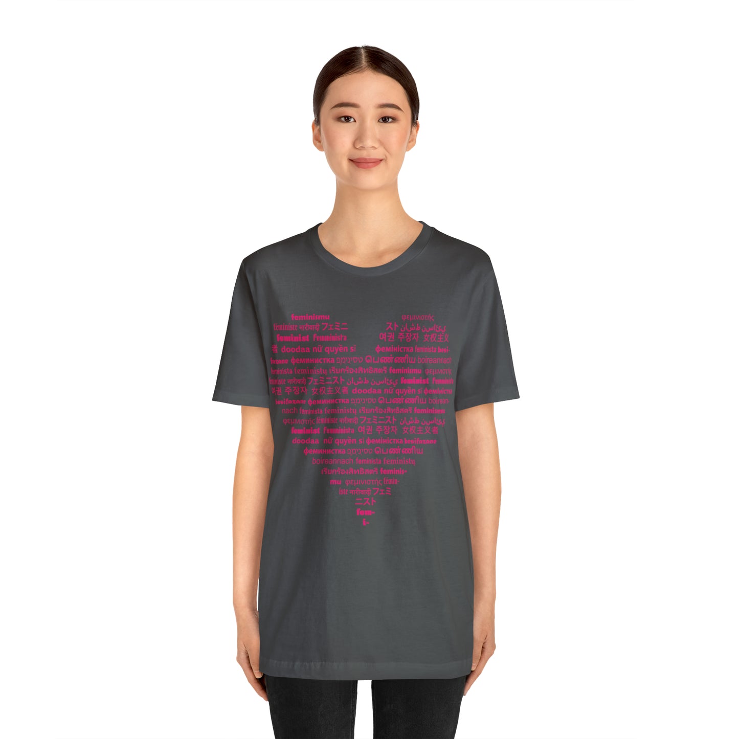 I Love Feminist21 Unisex T-Shirt Unisex Crew Neck T-Shirt (S-3XL)