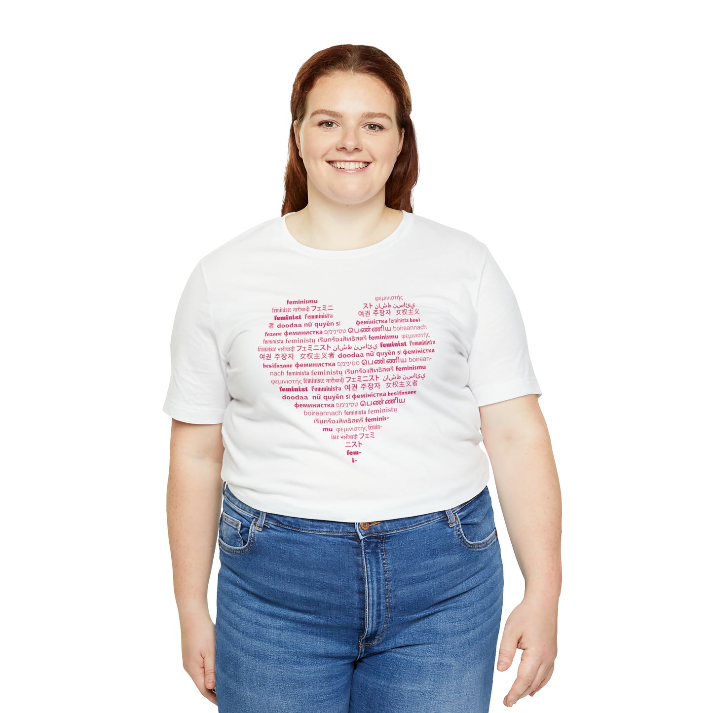 I Love Feminist21 Unisex T-Shirt Unisex Crew Neck T-Shirt (S-3XL)