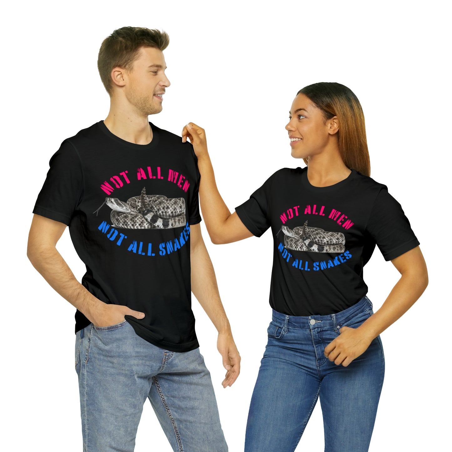 Not All Snakes Unisex Crew Neck T-Shirt (Rattle) (S-3XL)