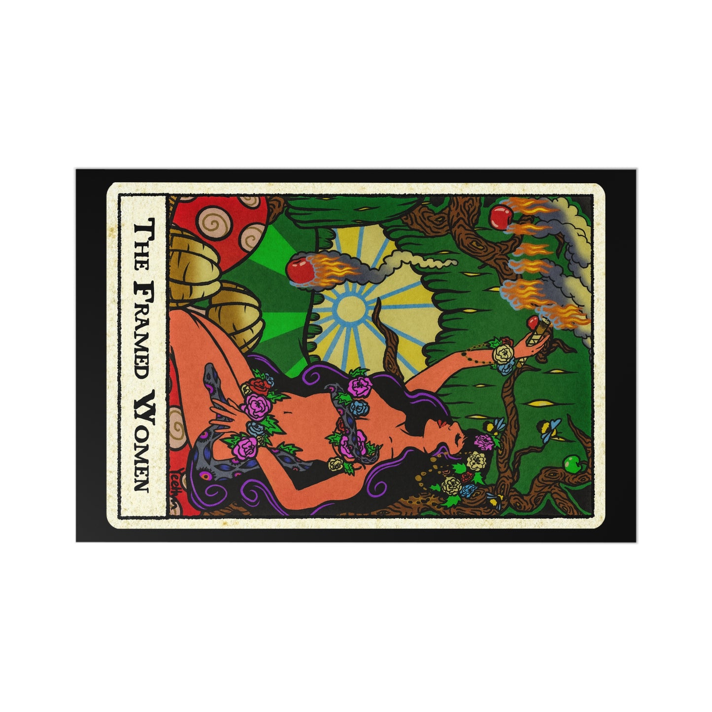 The Framed Women Postcards Set (7 Cards & 7 Envelopes)