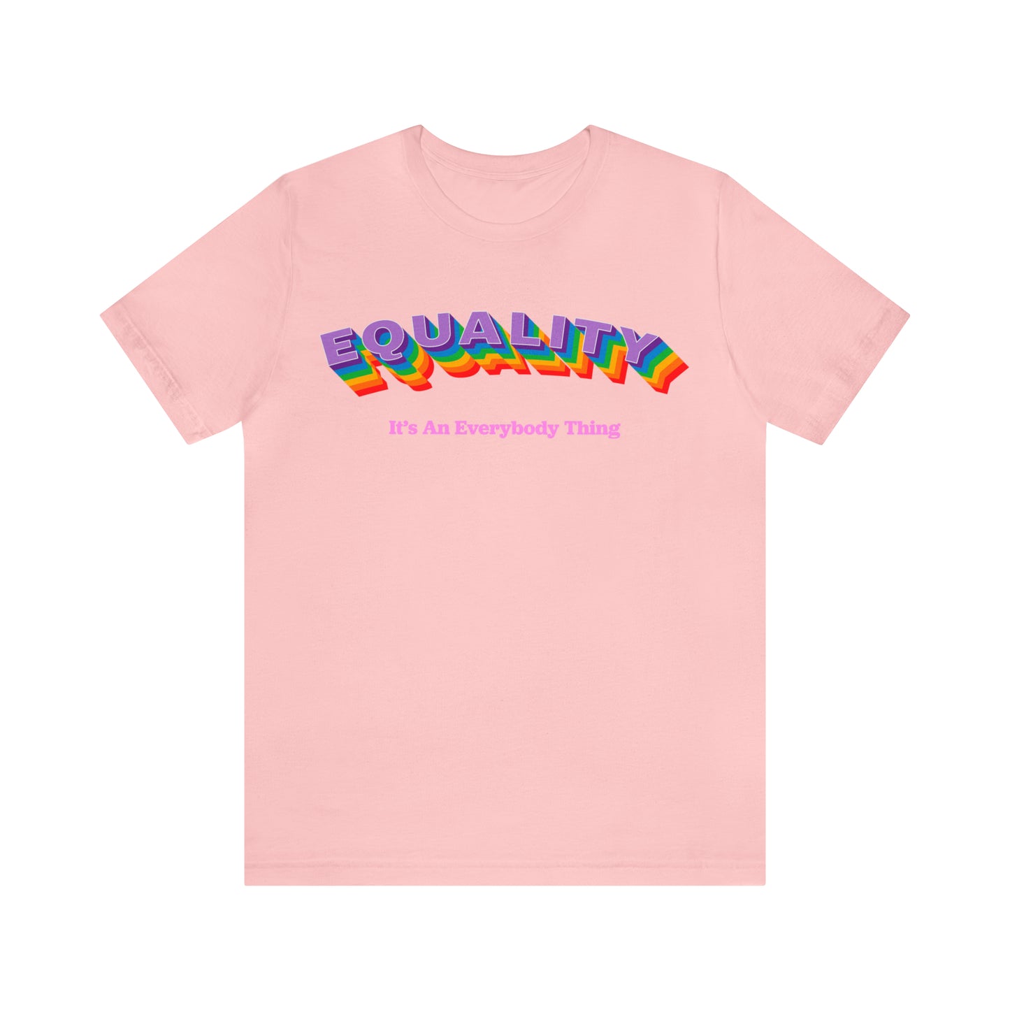 Rainbow Equality Crew Neck  Unisex Crew Neck T-Shirt (S-3XL)