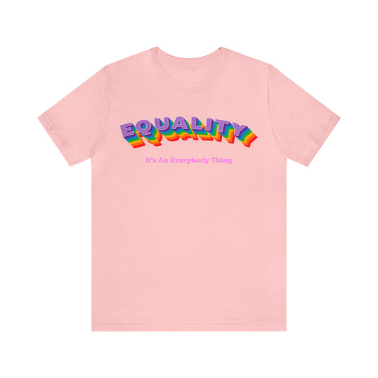 Rainbow Equality Crew Neck Unisex Crew Neck T-Shirt (S-3XL)