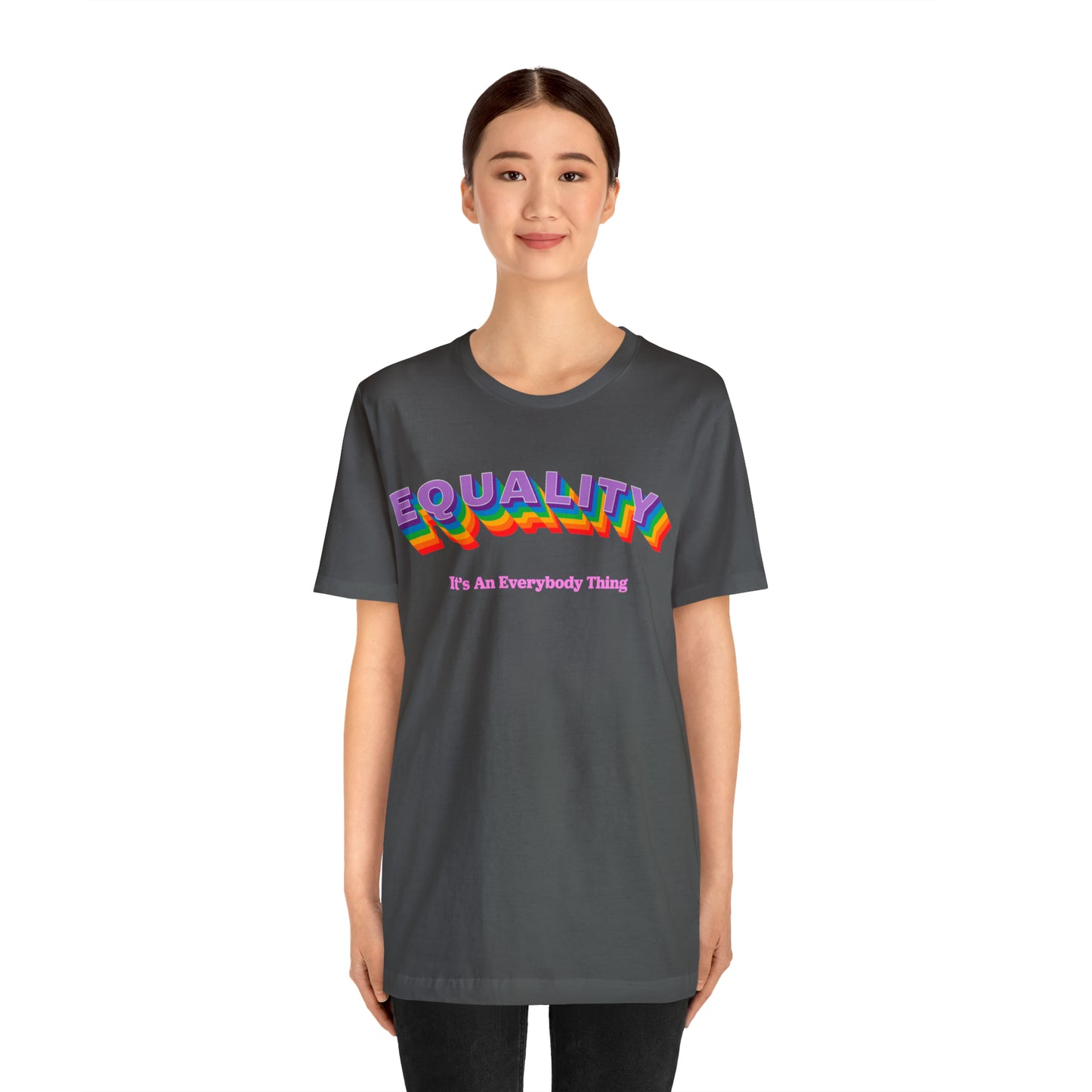 Rainbow Equality Crew Neck  Unisex Crew Neck T-Shirt (S-3XL)