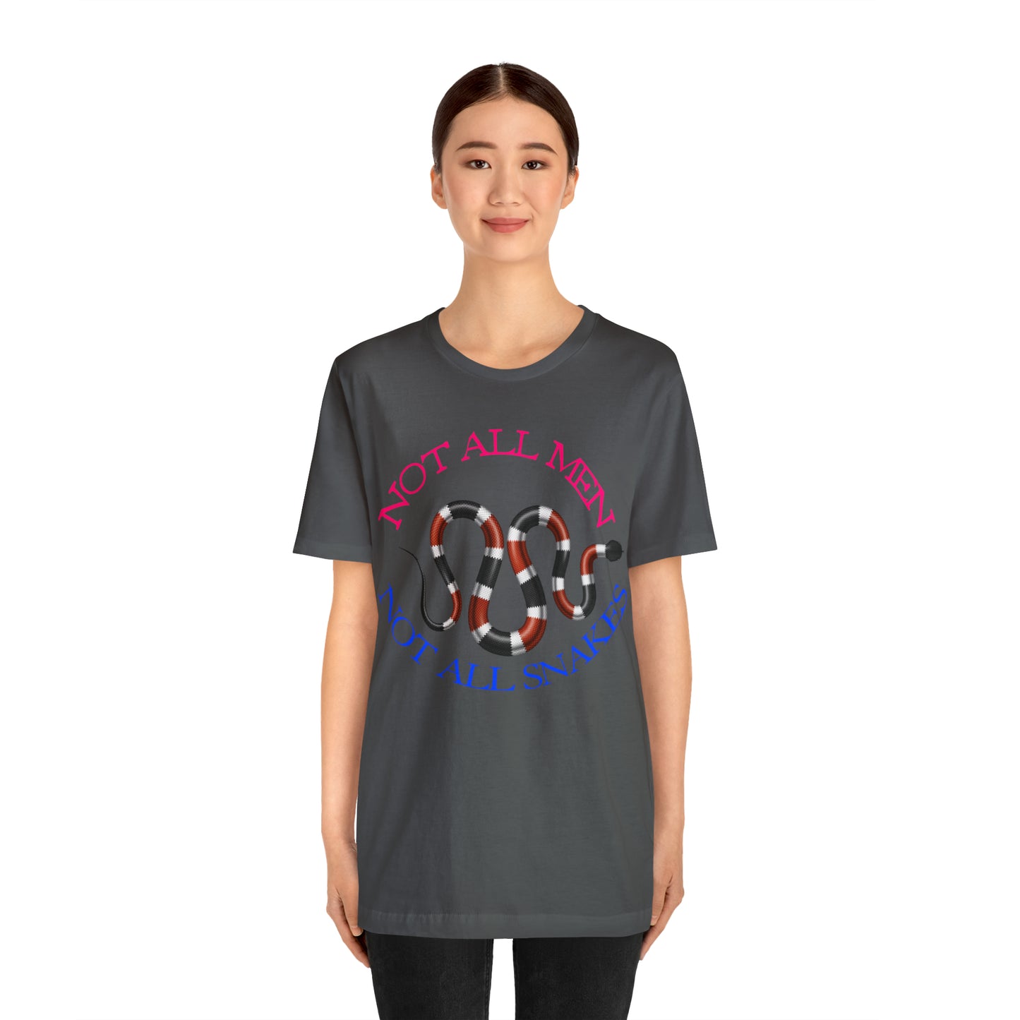 Not All Snakes Unisex Crew Neck T-Shirt (Coral) (S-3XL)