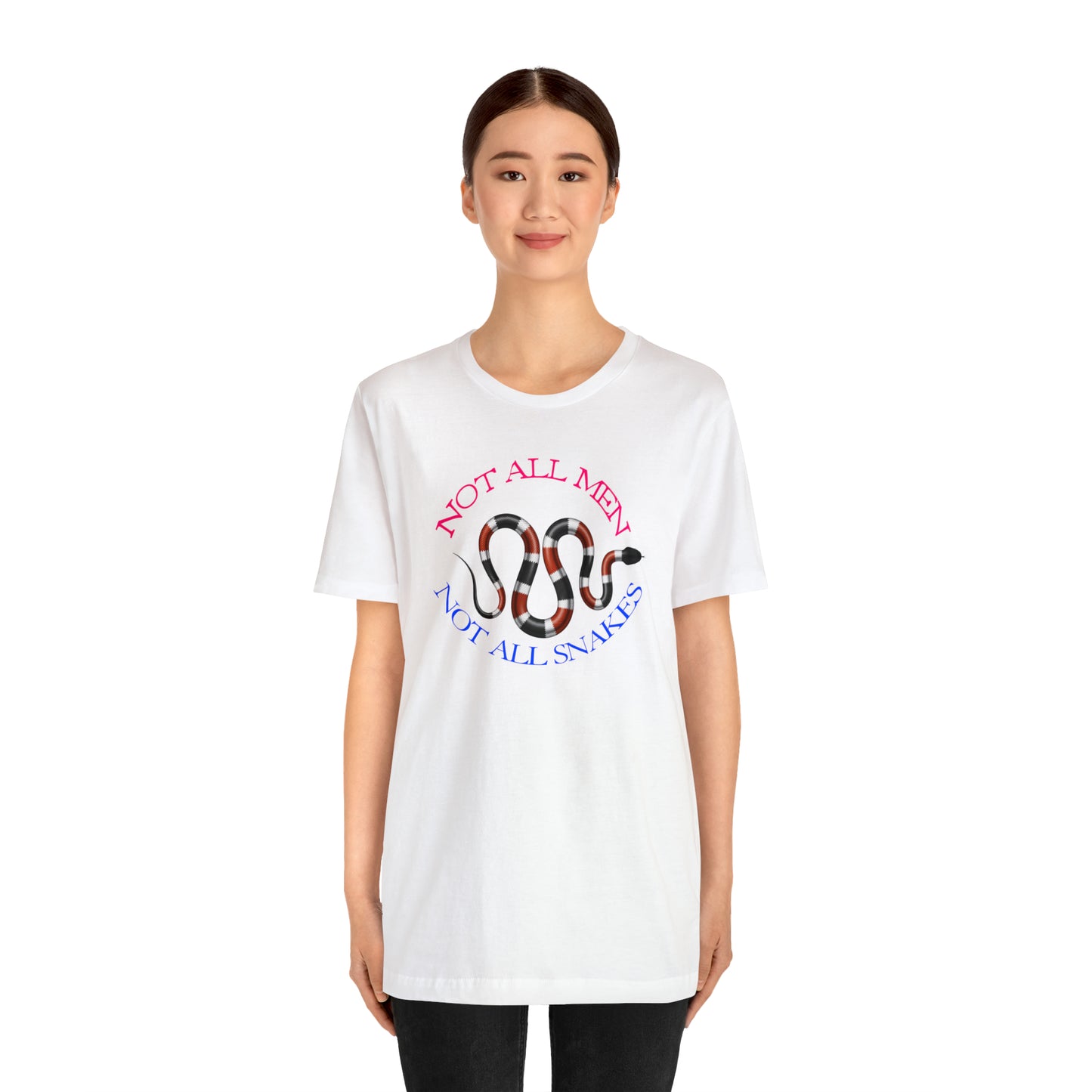 Not All Snakes Unisex Crew Neck T-Shirt (Coral) (S-3XL)