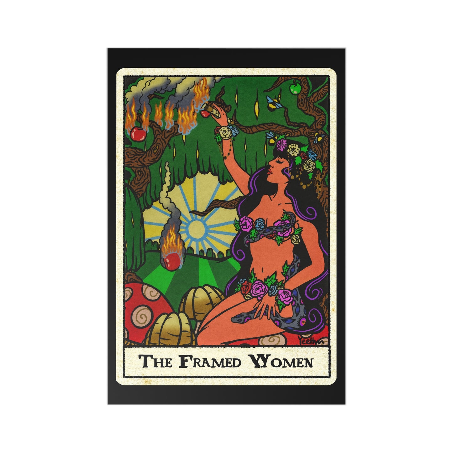 The Framed Women Postcards Set (7 Cards & 7 Envelopes)