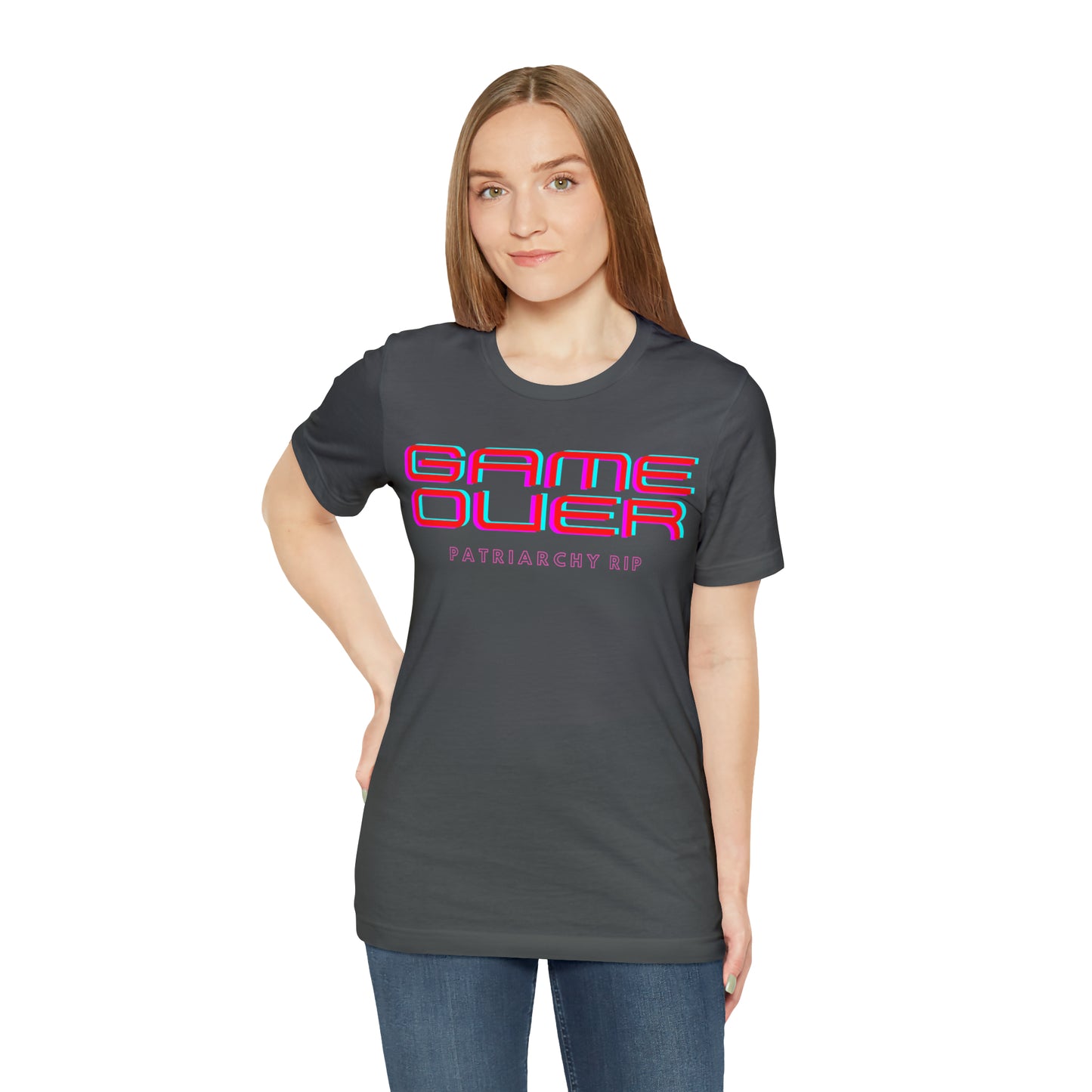 Game Over Patriarchy RIP Unisex T-Shirt (S-3XL)