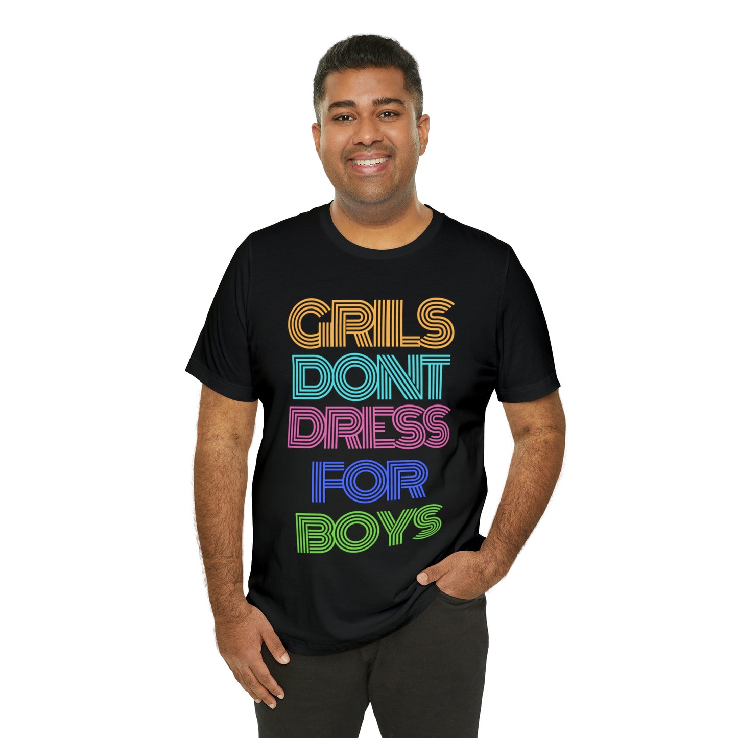 Girls Don't Unisex Crew Neck T-Shirt (S-3XL)