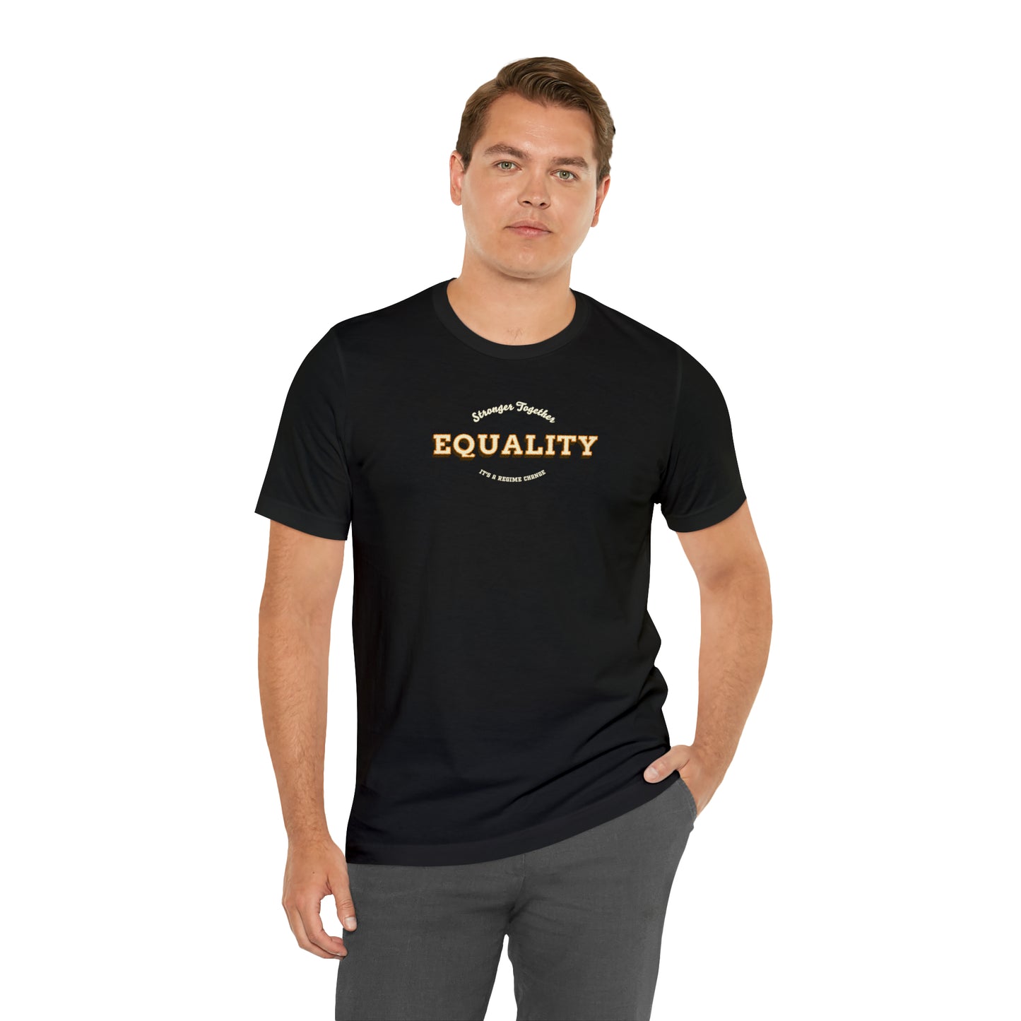 Vintage Equality Crew Neck  Unisex Crew Neck T-Shirt (S-3XL)
