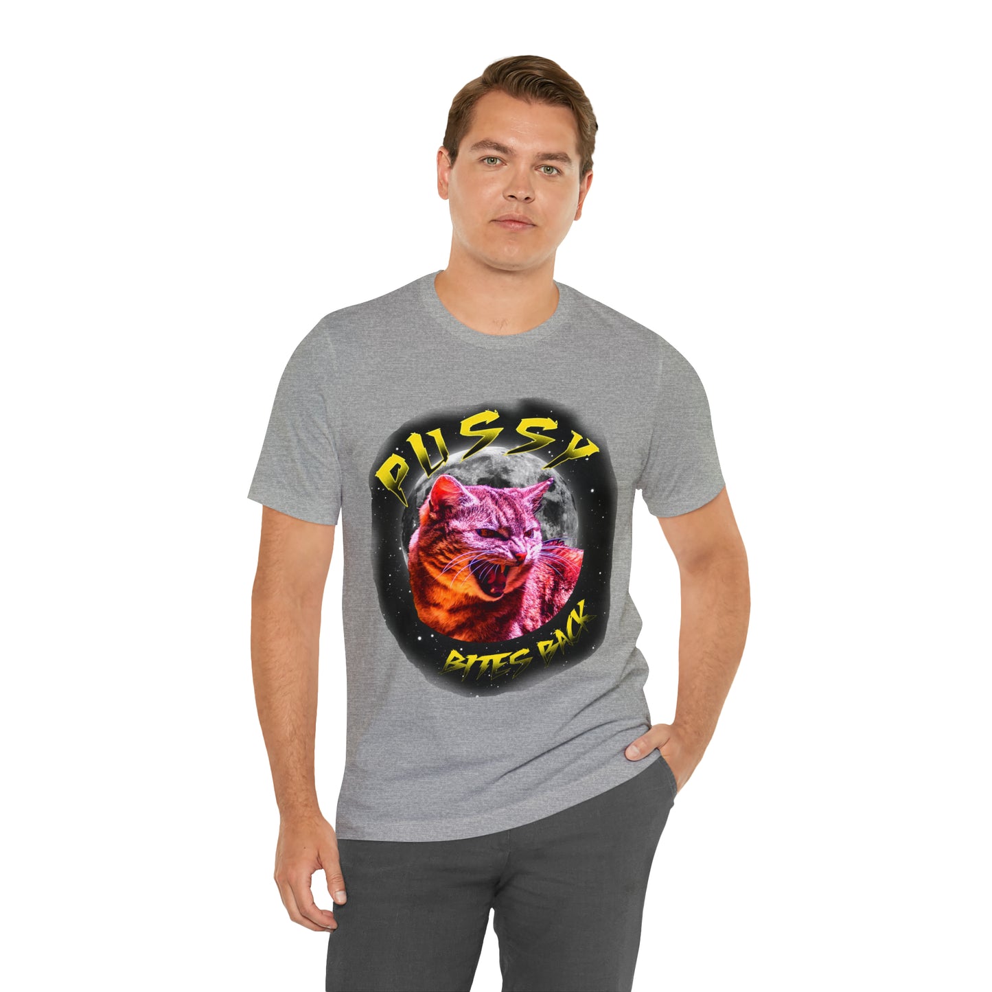 Pussy Bites Back Crew Neck  Unisex Crew Neck T-Shirt (S-3XL)