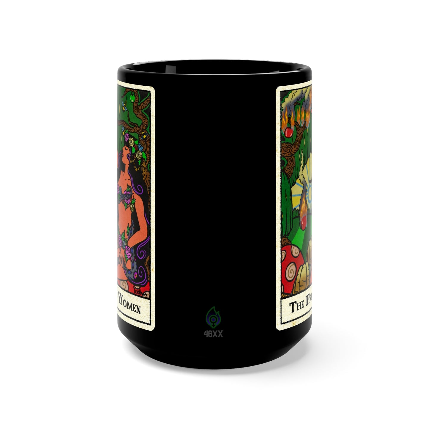 The Framed Woman Black Mug 15oz
