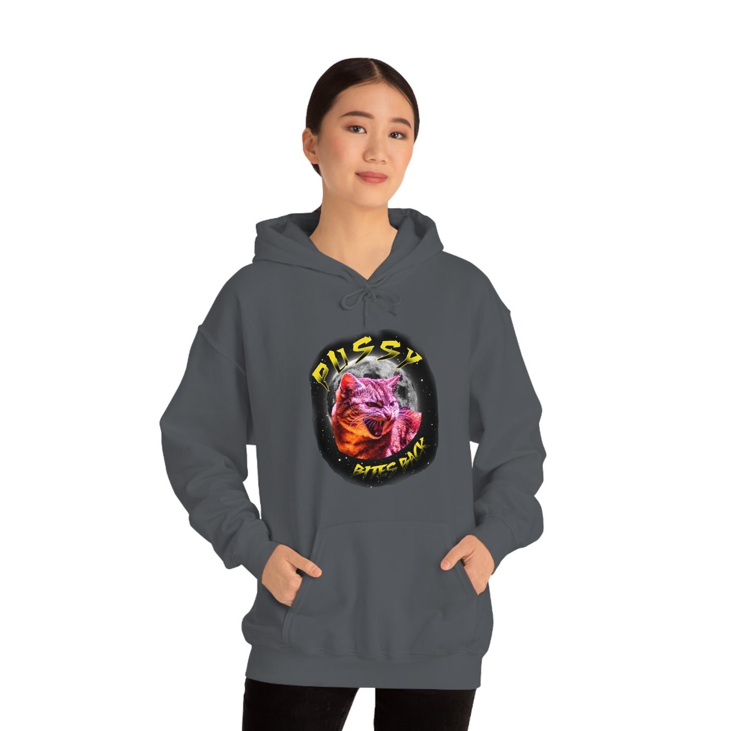Pussy Bites Back Unisex Heavy Blend™ Hooded Sweatshirt (S-5XL)