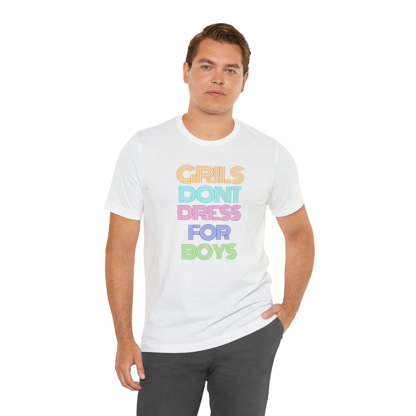 Girls Don't Unisex Crew Neck T-Shirt (S-3XL)
