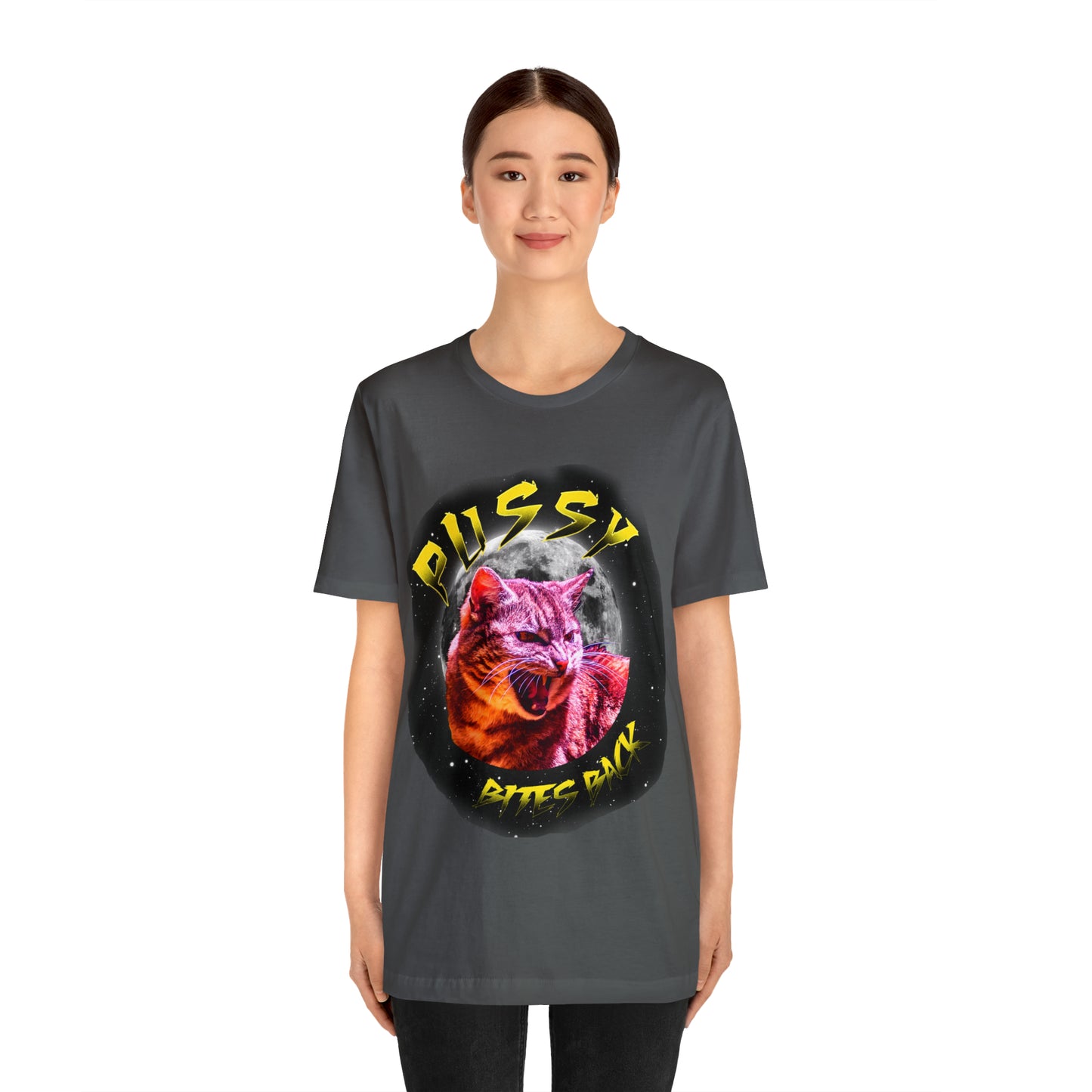 Pussy Bites Back Crew Neck  Unisex Crew Neck T-Shirt (S-3XL)