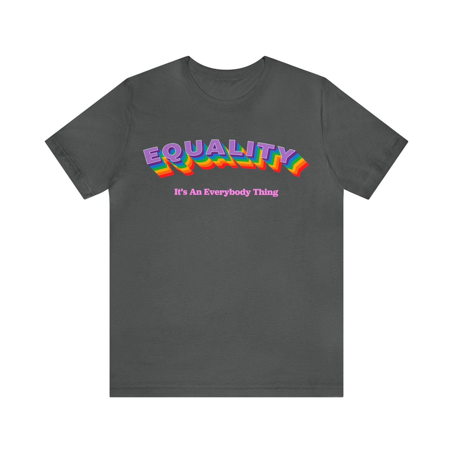 Rainbow Equality Crew Neck  Unisex Crew Neck T-Shirt (S-3XL)