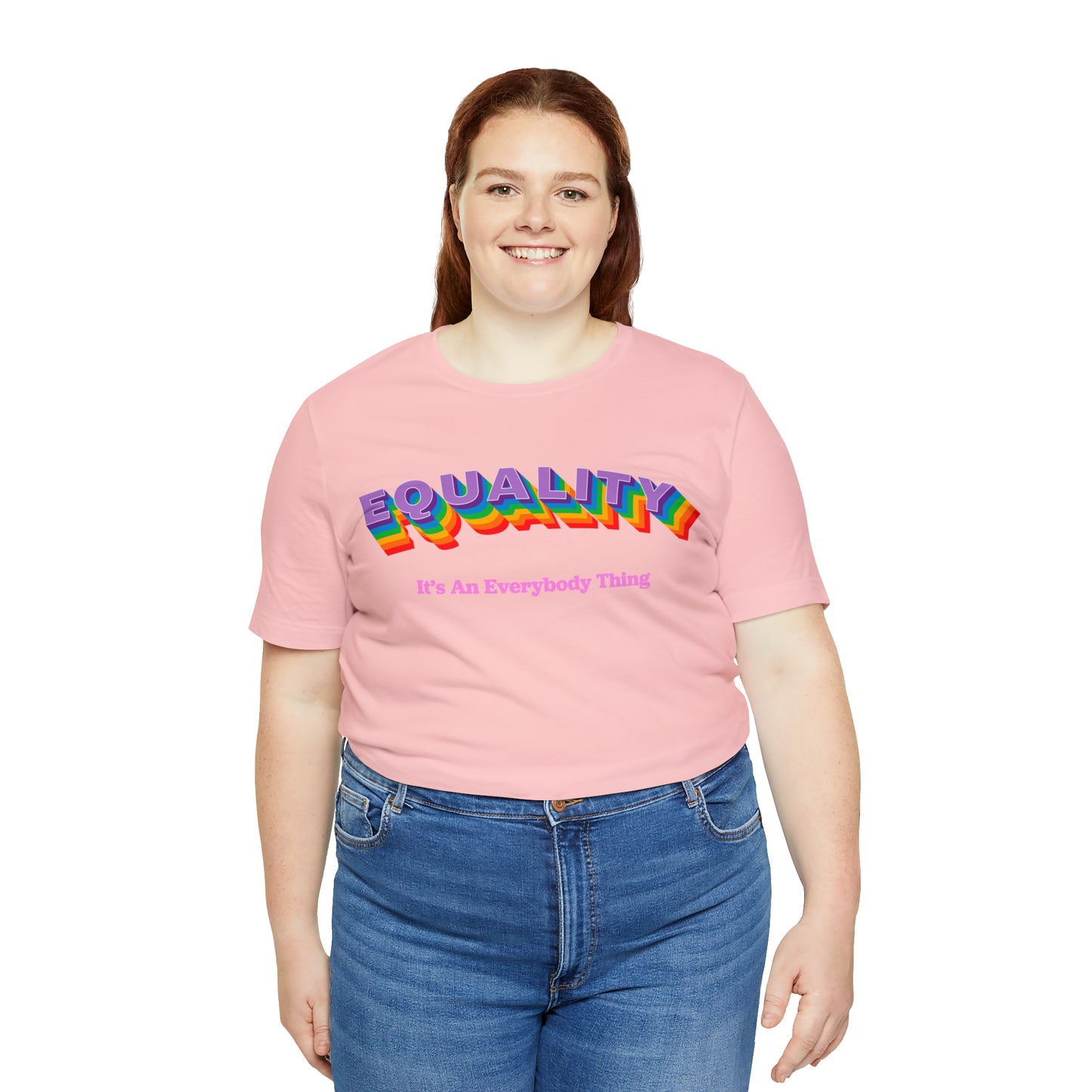 Rainbow Equality Crew Neck  Unisex Crew Neck T-Shirt (S-3XL)