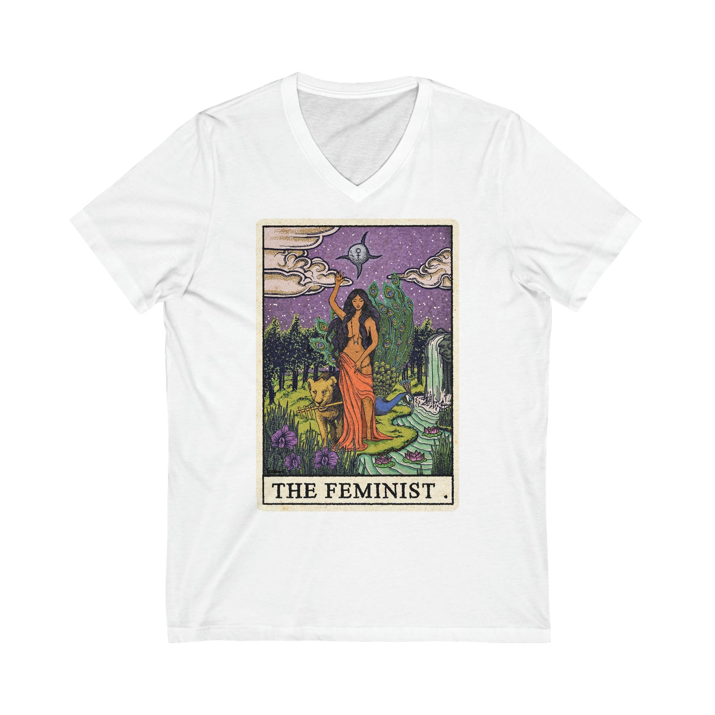 The Feminist  unisex v-neck t-shirt (S-2XL)