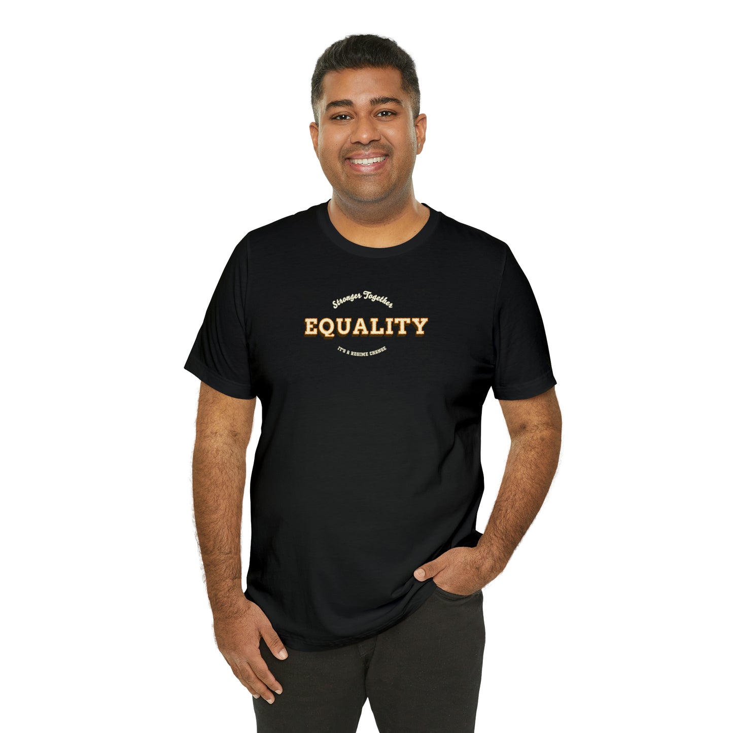 Vintage Equality Crew Neck  Unisex Crew Neck T-Shirt (S-3XL)