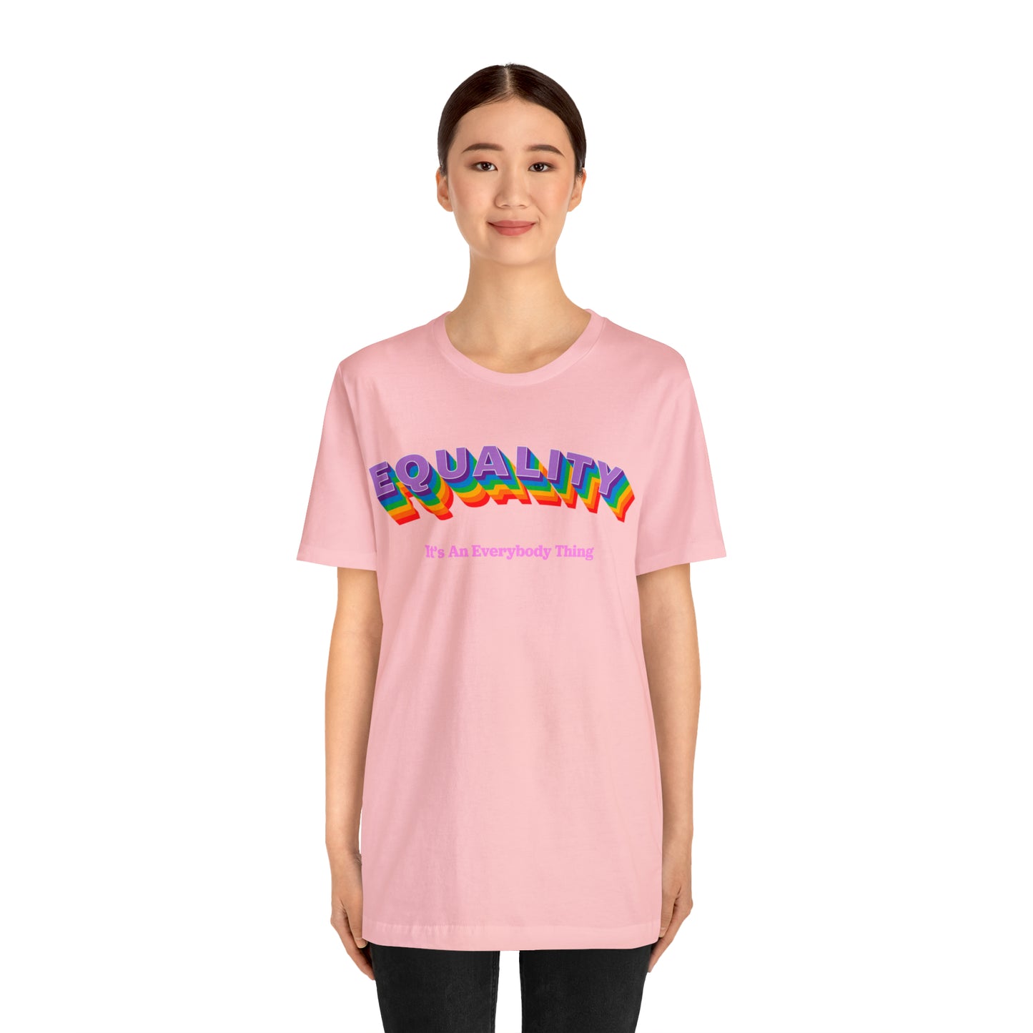 Rainbow Equality Crew Neck  Unisex Crew Neck T-Shirt (S-3XL)