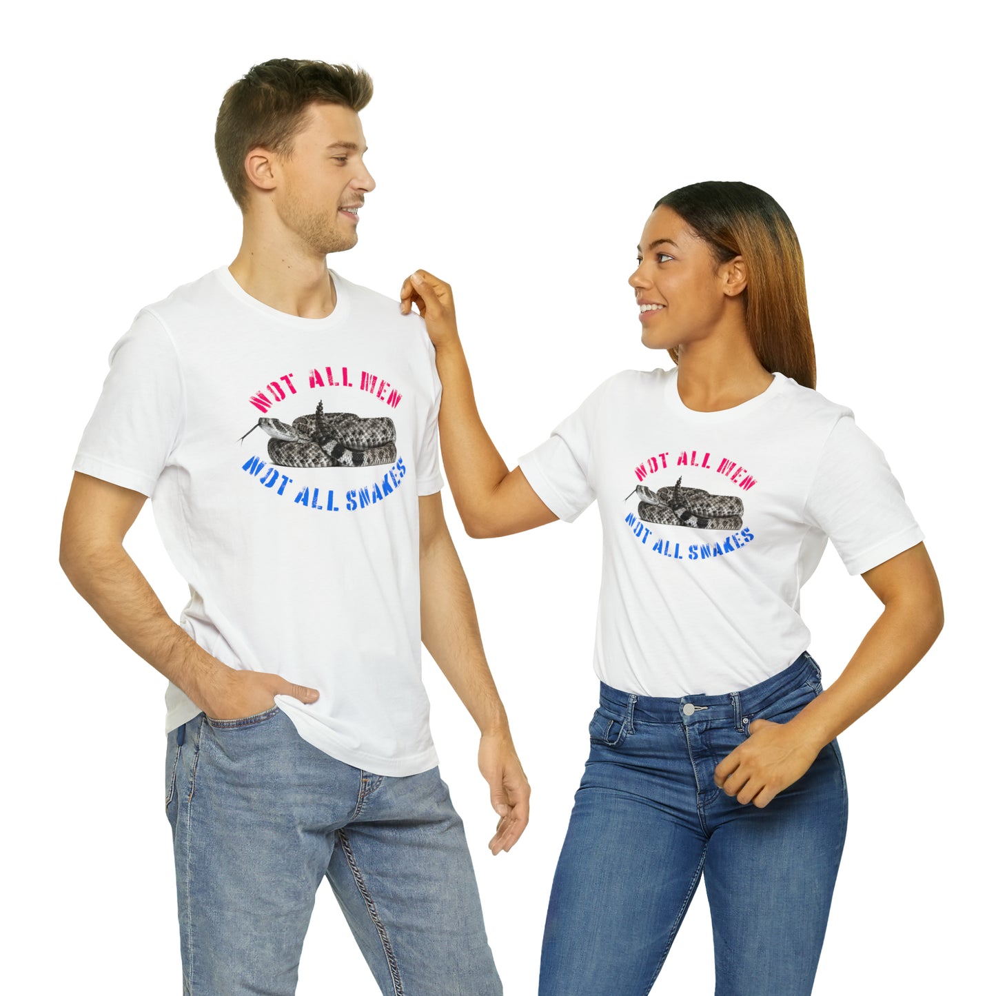 Not All Snakes Unisex Crew Neck T-Shirt (Rattle) (S-3XL)