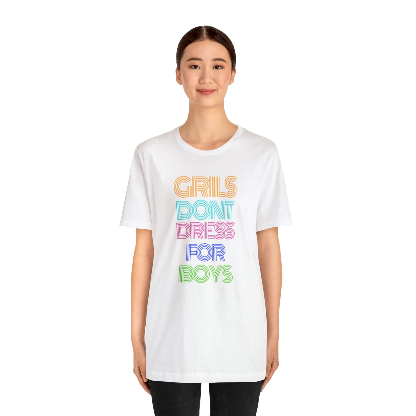 Girls Don't Unisex Crew Neck T-Shirt (S-3XL)