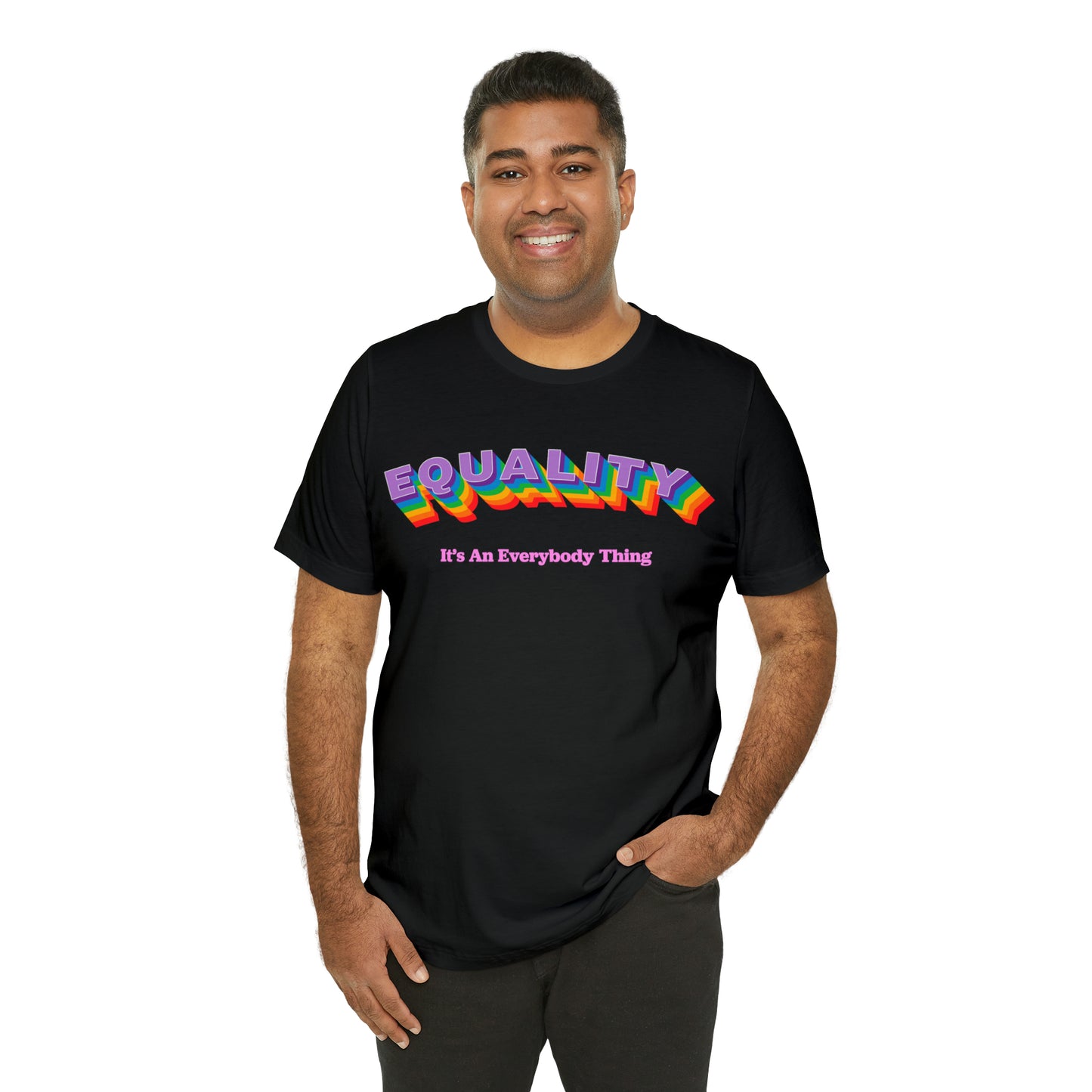 Rainbow Equality Crew Neck  Unisex Crew Neck T-Shirt (S-3XL)