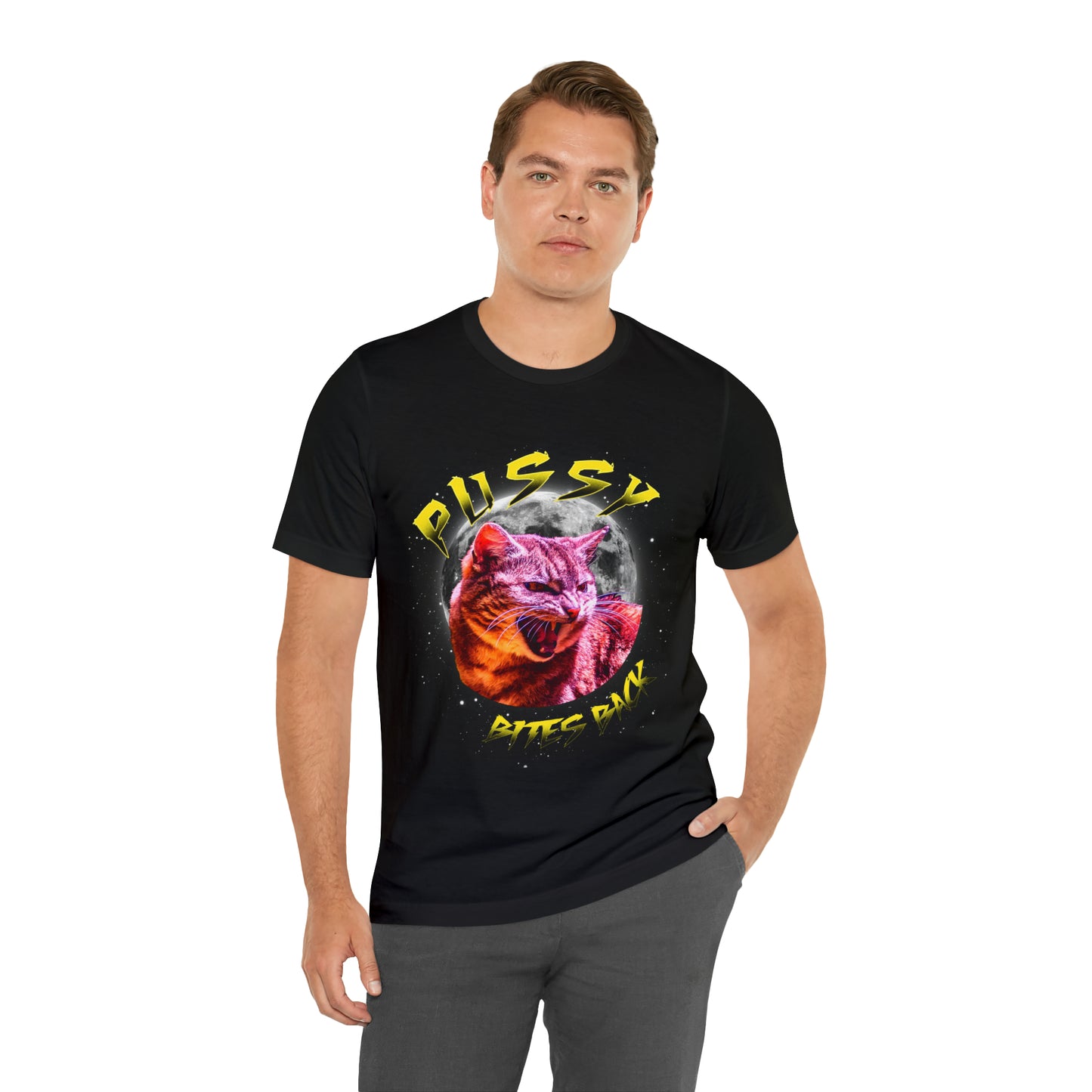 Pussy Bites Back Crew Neck  Unisex Crew Neck T-Shirt (S-3XL)