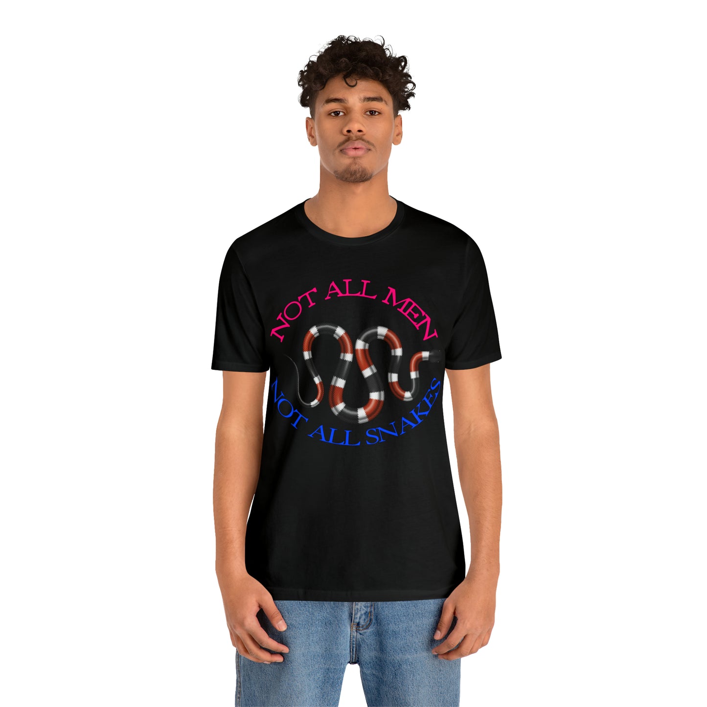 Not All Snakes Unisex Crew Neck T-Shirt (Coral) (S-3XL)