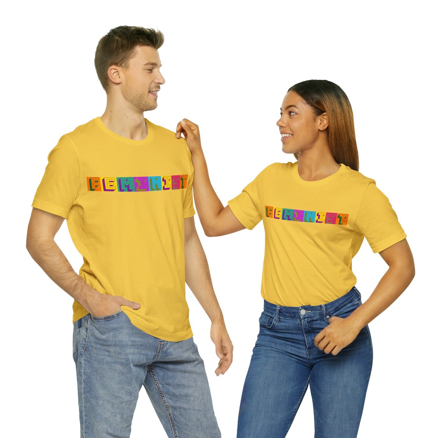 Retro Feminist Unisex Crew Neck T-Shirt  (S-3XL)