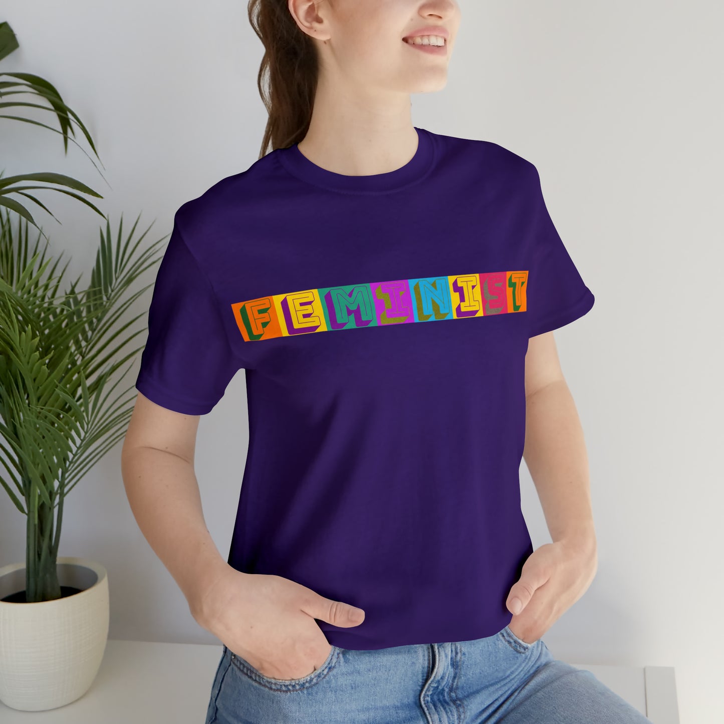 Retro Feminist Unisex Crew Neck T-Shirt  (S-3XL)