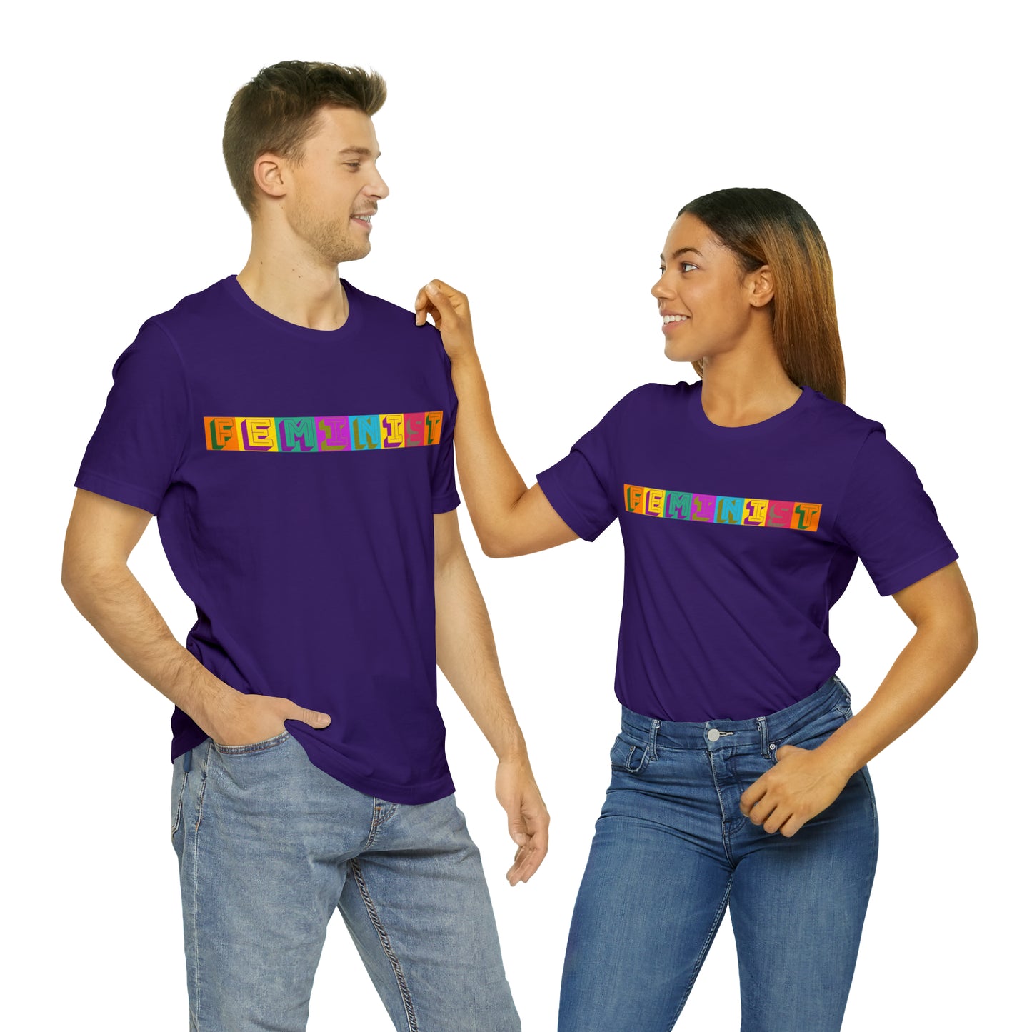 Retro Feminist Unisex Crew Neck T-Shirt  (S-3XL)