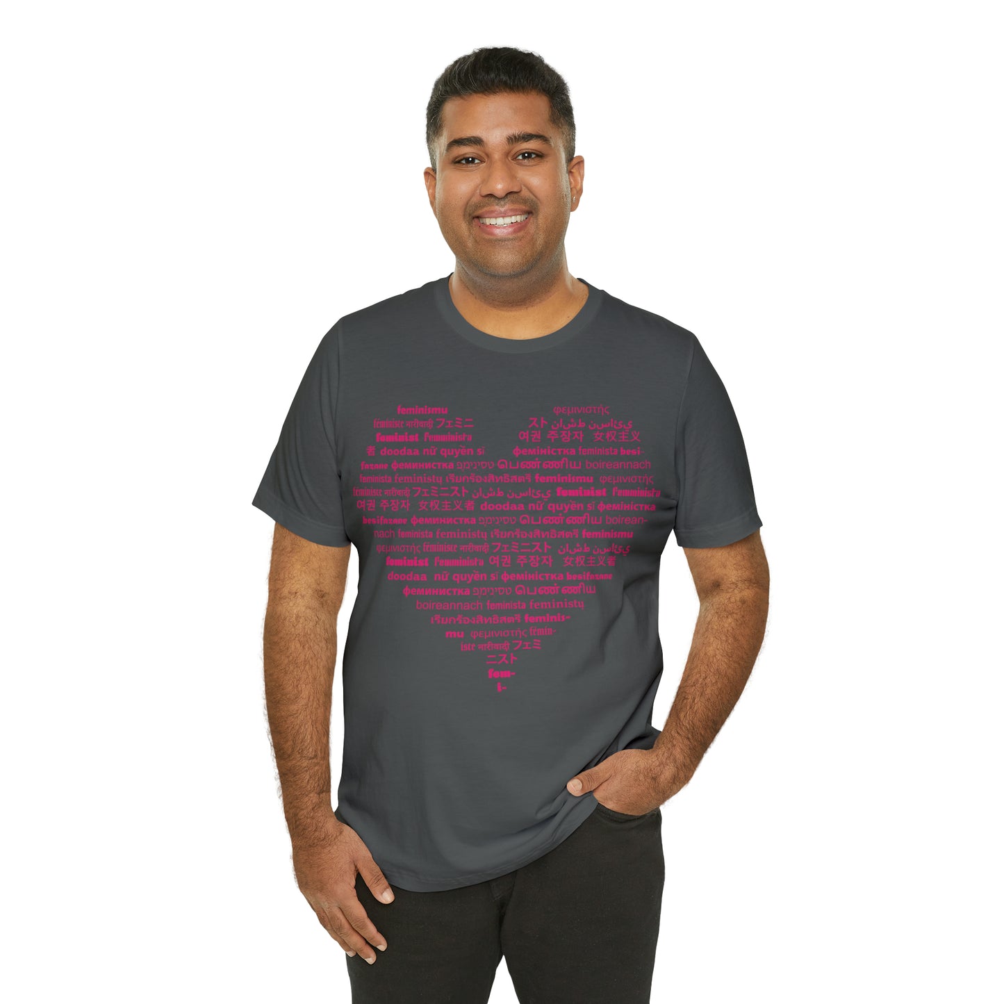 I Love Feminist21 Unisex T-Shirt Unisex Crew Neck T-Shirt (S-3XL)