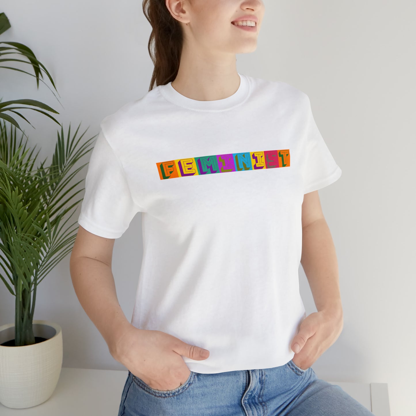 Retro Feminist Unisex Crew Neck T-Shirt  (S-3XL)