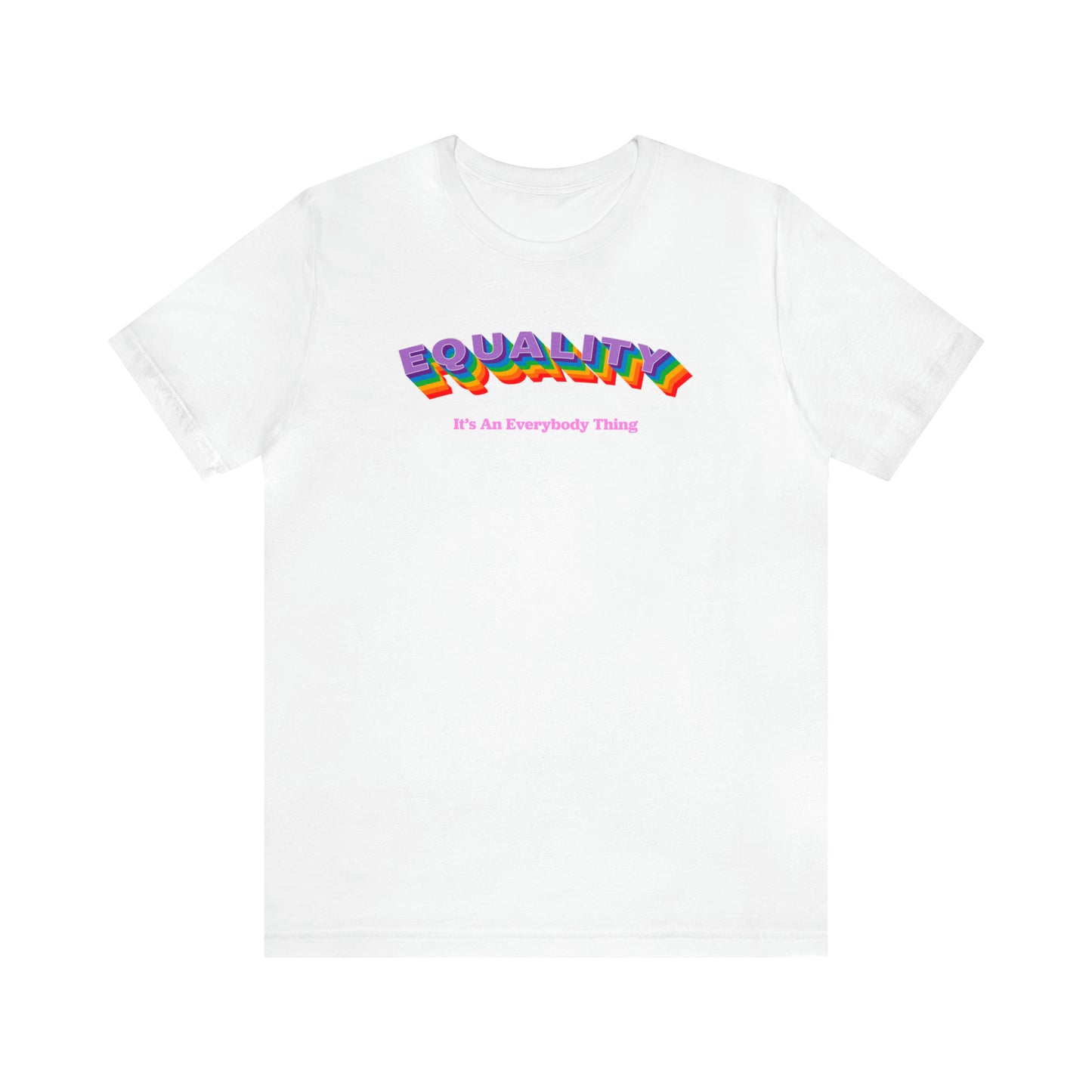 Rainbow Equality Crew Neck  Unisex Crew Neck T-Shirt (S-3XL)