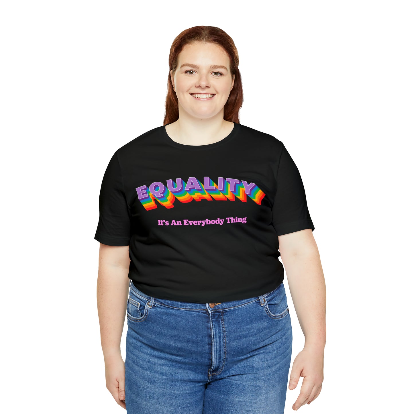 Rainbow Equality Crew Neck  Unisex Crew Neck T-Shirt (S-3XL)