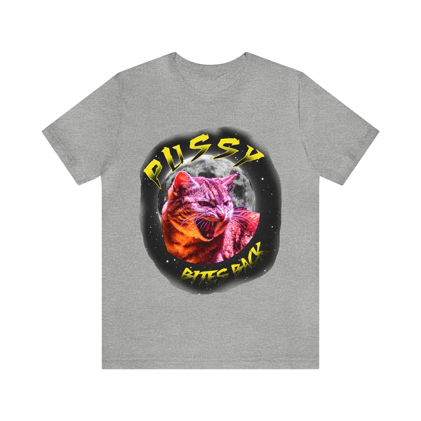 Pussy Bites Back Crew Neck  Unisex Crew Neck T-Shirt (S-3XL)