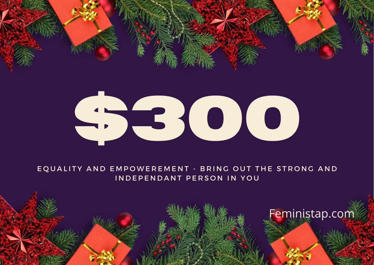  FeministAP Gift Card/Vouchers - $10-$300