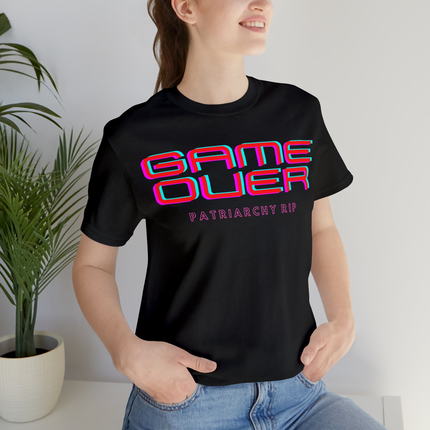 Game Over Patriarchy RIP Unisex T-Shirt (S-3XL)