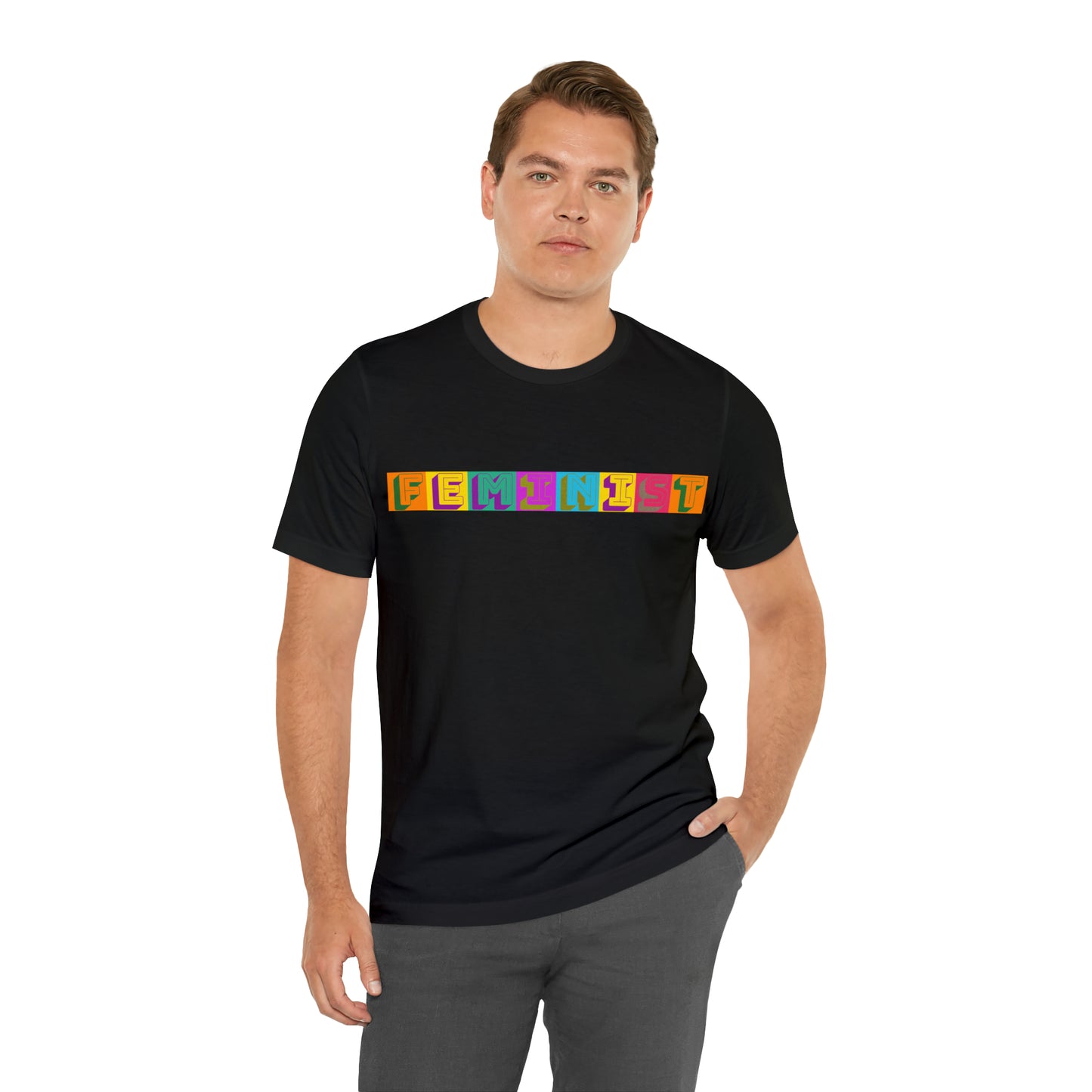 Retro Feminist Unisex Crew Neck T-Shirt  (S-3XL)
