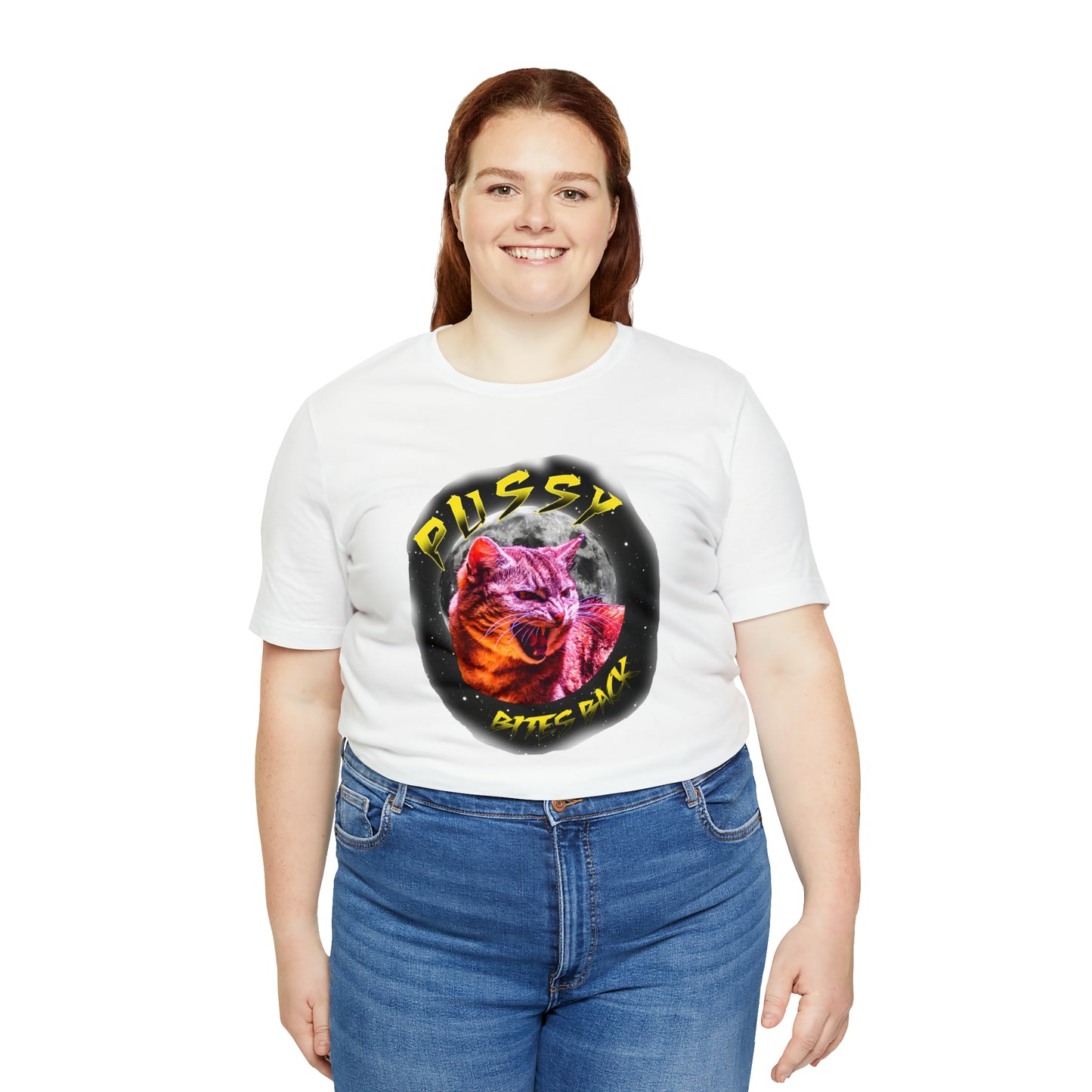 Pussy Bites Back Crew Neck  Unisex Crew Neck T-Shirt (S-3XL)