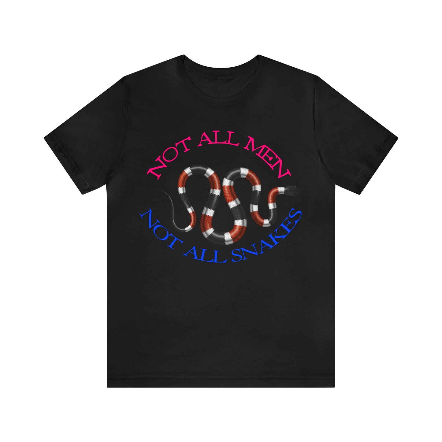 Not All Snakes Unisex Crew Neck T-Shirt (Coral) (S-3XL)