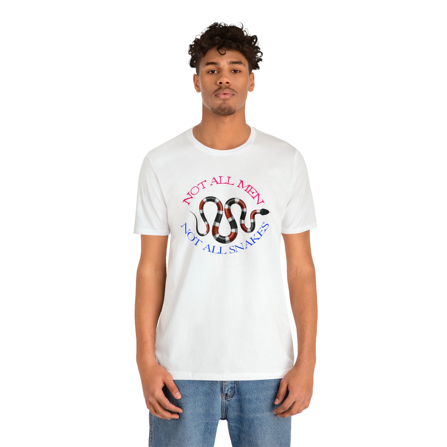Not All Snakes Unisex Crew Neck T-Shirt (Coral) (S-3XL)