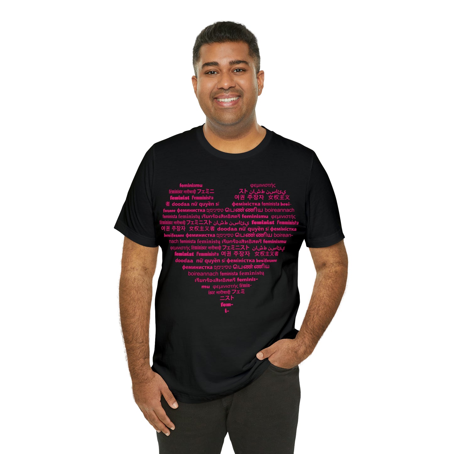 I Love Feminist21 Unisex T-Shirt Unisex Crew Neck T-Shirt (S-3XL)