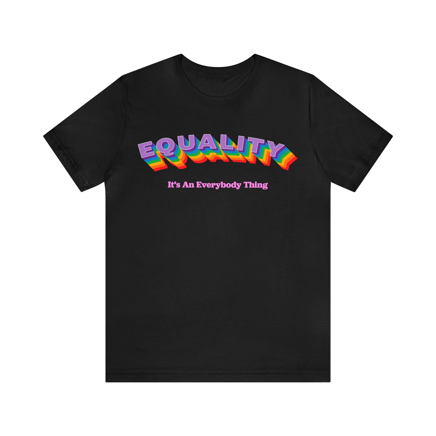 Rainbow Equality Crew Neck  Unisex Crew Neck T-Shirt (S-3XL)