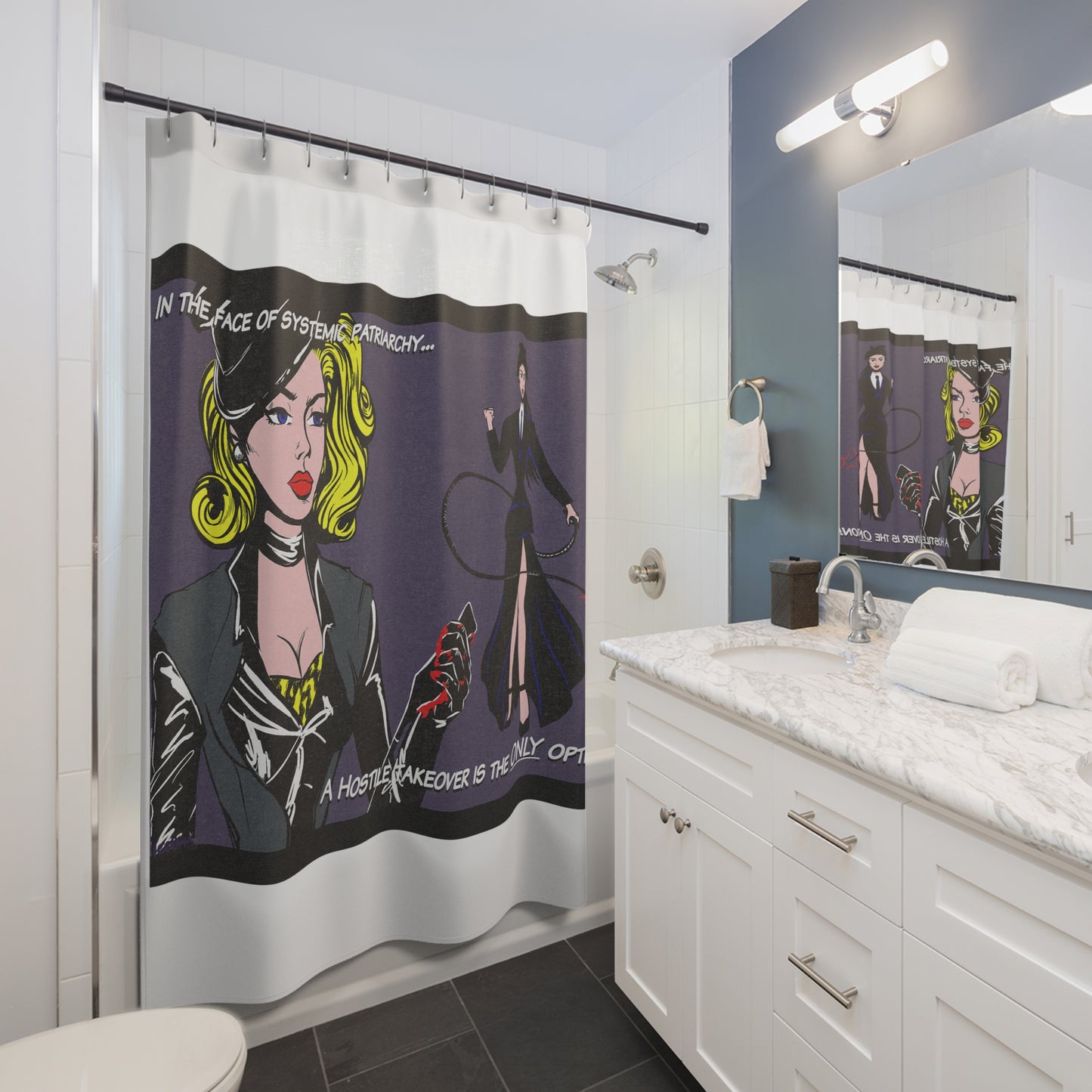 System Takeover Shower Curtains