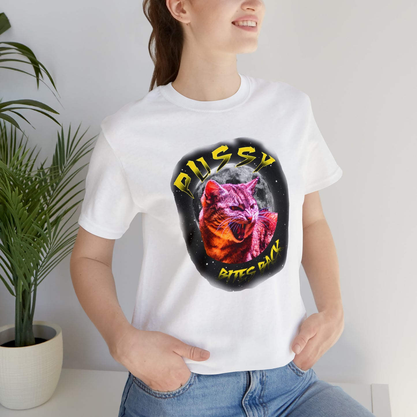 Pussy Bites Back Crew Neck  Unisex Crew Neck T-Shirt (S-3XL)